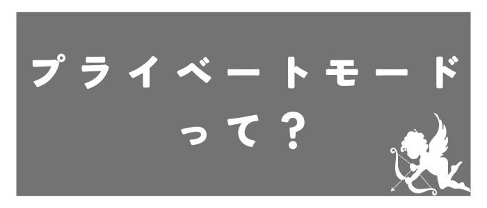 タップルで身バレを防げるプライベートモードって何？