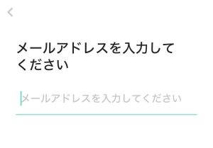 ココミーにメールアドレスを入力する