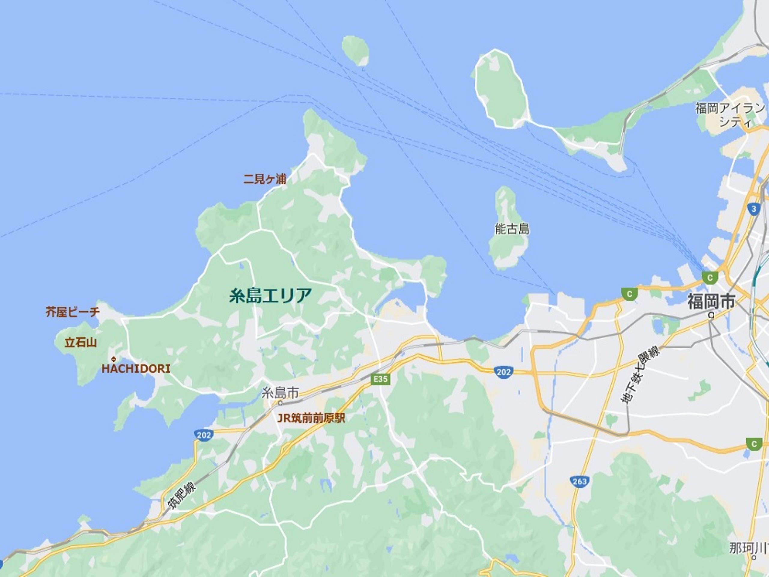福岡市糸島エリアMAP