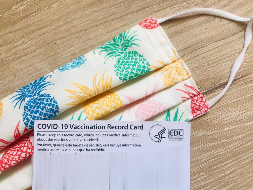 アメリカ疾病予防管理センターが発行するワクチン接種レコードカード