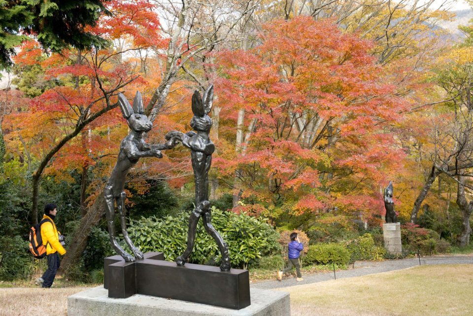 彫刻の森美術館の紅葉