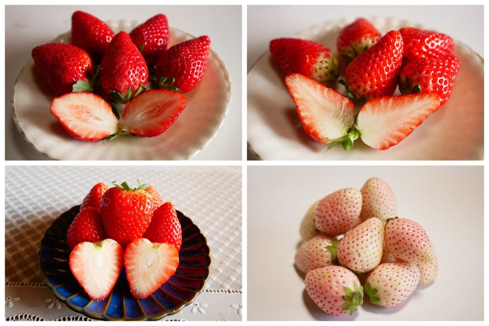 デザートに使われる栃木県産のイチゴ４種