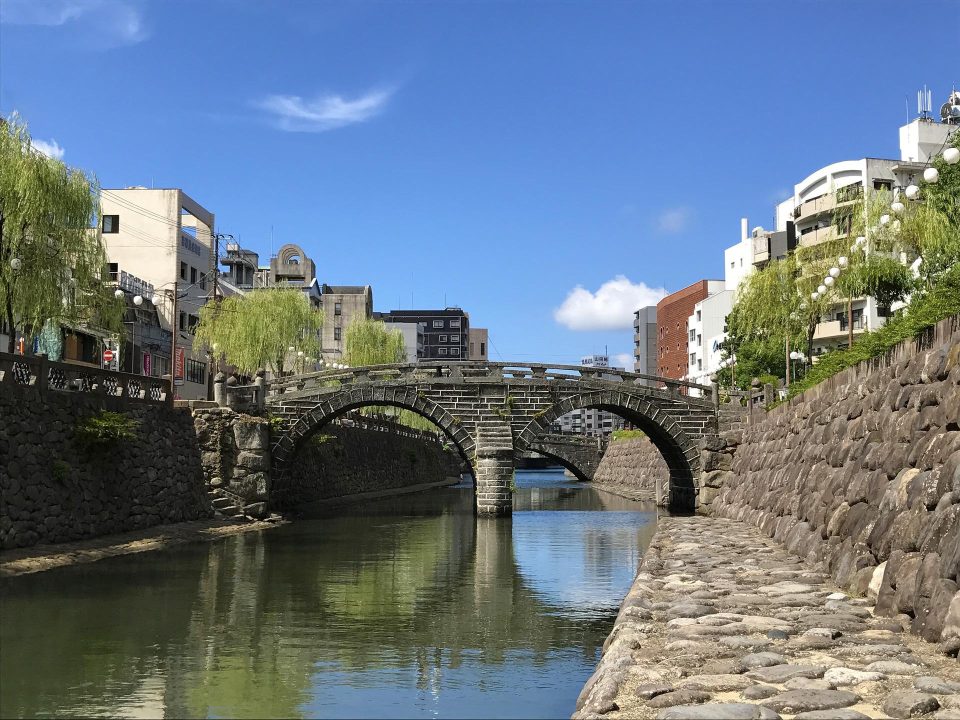 長崎市内の観光名所、眼鏡橋