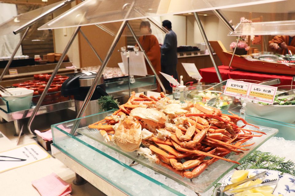 お宿月夜のうさぎ宿泊記・夕食・朝食は海の幸がいっぱい！出雲大社徒歩圏のホテル