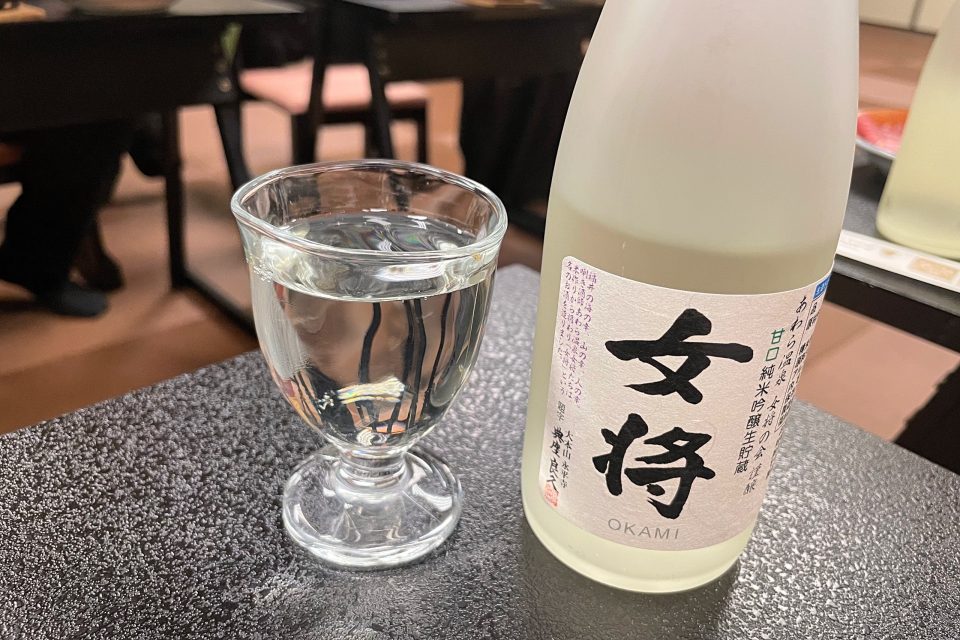 みのや泰平閣　夕食　日本酒「女将」